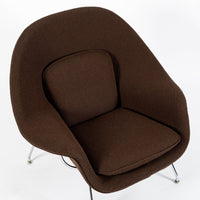 Early Restored Mid Century Brown Womb Lounge Chair by Saarinen for Knoll, Multiples/Custom Available