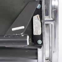 Dark Gray Leather Office Chair by Eames for Herman Miller Aluminum Group