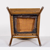 Mid Century Wood & Upholstery Arm Chair by Robsjohn-Gibbings for Widdicomb