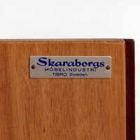 Mid Century Swedish Teak Wood High Cabinet Credenza or Sideboard