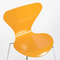 Yellow Danish Modern Dining Chair Series 7 by Arne Jacobsen for Fritz Hansen
