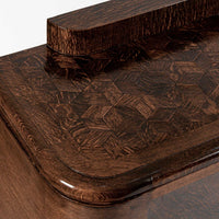 Antique French Art Deco Wood Parquetry Sideboard Cabinet by Adolphe Chanaux (attr)