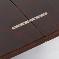 Antique French Art Deco Folding Wood Coffee Table by Francisque Chaleyssin (Attr) 1930s