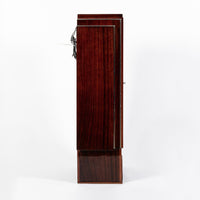 Antique French Art Deco Rosewood and Glass Vitrine Display Cabinet 1930s