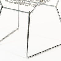 Mid Century Silver Diamond Wire Lounge Chairs by Harry Bertoia for Knoll