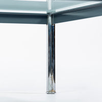 Bauhaus LC10-P Low Glass Coffee Table by Le Corbusier for Cassina
