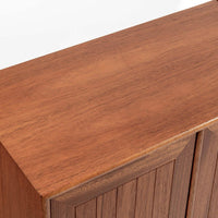 Danish Modern Modular Bookshelf Cabinet System in Teak Wood