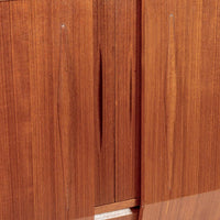 Mid-Century Danish Modern Teak High Sideboard or Bar Cabinet 1960s