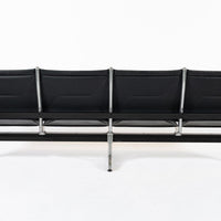 Mid Century Eames for Herman Miller Black Tandem Sling Seating 1990s