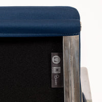 Herman Miller Eames Tall Navy Blue Fabric Desk Chair Soft Pad