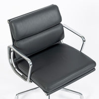 Eames for Herman Miller Gray Leather Office Chair 2000s
