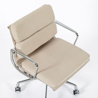 Eames for Herman Miller Tan Cream Office Chair in Schumacher VEGAN Suede