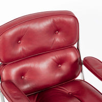 Vintage Eames for Herman Miller Time Life Red Leather Lobby Office Chair 1960s