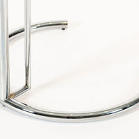 Mid Century Chrome & Glass Side Table by Eileen Gray (attr.)