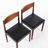 Mid Century Danish Teak Dining Table and Chair Set by Poul Volther for Frem Rojle