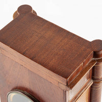Antique French Wooden Chiming Mantel Clock, circa 1900