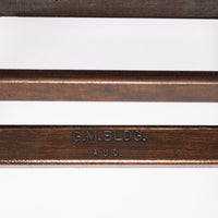 Antique Wood Theater Chairs Four-Seat Folding, GM Building, Detroit