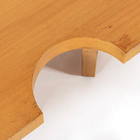 Mid Century Mahogany Wood Nuclear Coffee Table by Harvey Probber