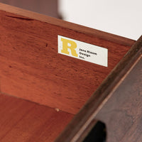 Mid Century Walnut Wood File Cabinet Credenza by Jens Risom