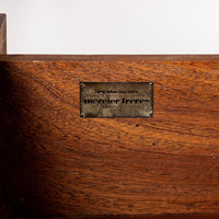 Antique French Art Deco Mahogany Wood Sideboard or Bar Cabinet 1930s