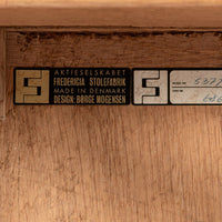 Mid Century Danish Square Oak Wood Coffee Table by Borge Mogensen