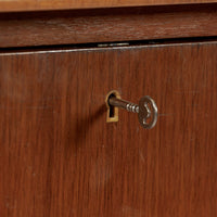 Mid Century Swedish Teak Rolltop Secretary Desk by Egon Ostergaard