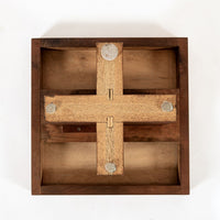 Mid Century Walnut Wood Side Tables Milo Baughman Style 1970s