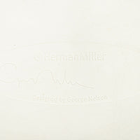 Mid Century White Swag Chairs by George Nelson for Herman Miller