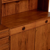 Mid-Century Modern Swedish Rosewood Wall Unit Bookcase by Bertil Fridhagen for Bodafors, 1960s