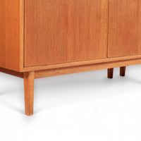 Large Mid Century Danish Teak Wood Bookshelf Wall Unit System