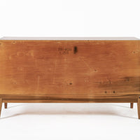 Mid Century Walnut Wood Credenza or Sideboard Cabinet