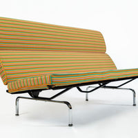 Eames Sofa Compact for Herman Miller, Alexander Girard Maharam Striped Fabric, 2 Available