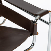 Mid Century Brown Wassily Chair by Marcel Breuer for Stendig 1960s, 2 Available