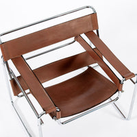 Mid Century Brown Wassily Lounge Chair by Marcel Breuer