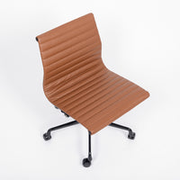 Mid Century Brown Leather Office Chair by Eames for Herman Miller
