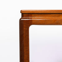 Mid Century Wood & Cork Extendable Dining Table by Edward Wormley