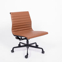 Mid Century Brown Leather Office Chair by Eames for Herman Miller