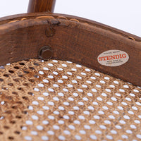 Mid Century Bentwood & Cane Cafe Chairs by Joseph Hoffman for Stendig