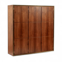 Exceptional Mid Century Danish Modern Floating Rosewood Wall Cabinet 1950s