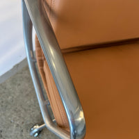 Eames Herman Miller Brown Leather Desk Chair Pair 2000s