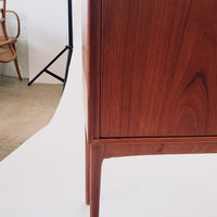 Mid Century Teak Bar Cabinet with Lazy Susan by Fredrik Kayser (attr.)