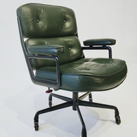 Green Leather Time Life Office Chair by Eames for Herman Miller 1996