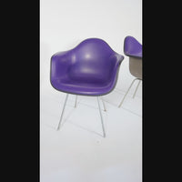 Mid Century Purple DAX Lounge Chairs by Eames for Herman Miller, 1960s