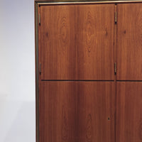 Exceptional Mid Century Danish Modern Floating Rosewood Wall Cabinet 1950s