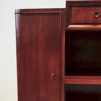 Antique Italian Art Deco Wood Sideboard Credenza or Bar Cabinet 1940s