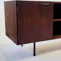 Mid Century Walnut Wood File Cabinet Credenza by Jens Risom