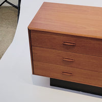 Vintage Mid Century Lowboy Teak Wood Dresser 1960s