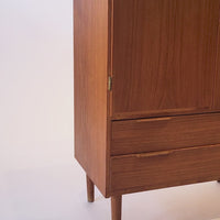 Mid Century Danish Modern Teak Wood Storage or Bar Cabinet