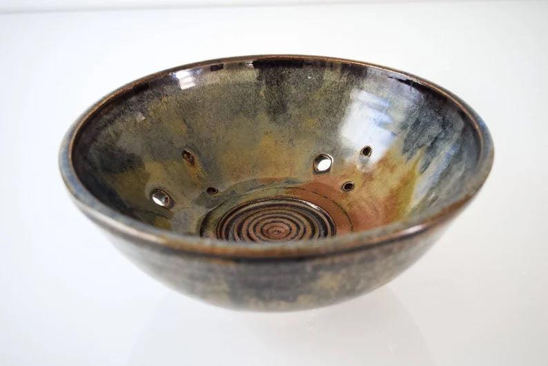 Vintage Mid Century Handcrafted Ceramic Decorative Bowl