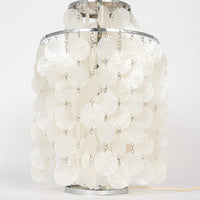 Vintage Mid Century Shell Table Lamp by Vernor Panton for Luber